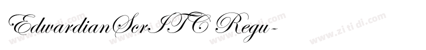 EdwardianScrITC Regu字体转换